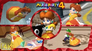 All Minigames (Daisy gameplay) | Mario Party 4 ⁴ᴷ