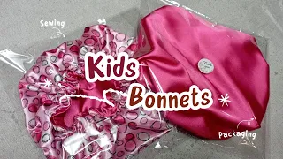 Kids Bonnets || Sewing || Packaging #fashion #subscribe #sayoutubers #roadto500subscribers