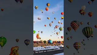 Timelapse of the Mass Ascension at the Balloon Fiesta #timelapse #balloonfiesta