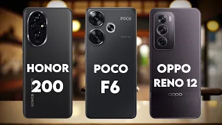 Honor 200 5G Vs Poco F6 5G Vs Oppo Reno 12 5G