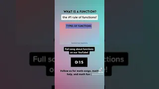 functions explained in 17 seconds! (Algebra 1)