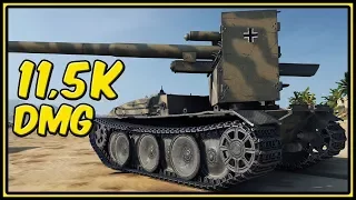 Grille 15 - 11,5K Damage - World of Tanks Gameplay