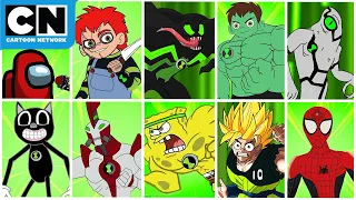 Every Ben 10 PART-9 Español | Kevin 11 y sus aliens malvados -| Fanmade Transformation Alien Studios