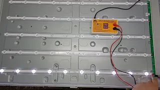 Ремонт подсветки LED LG 42LN540V / Замена светодиодов / Звук есть, изображения нету