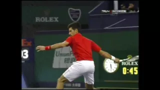 Weird: Novak Djokovic Plays Drunk against Del Potro at Shanghai Masters !!