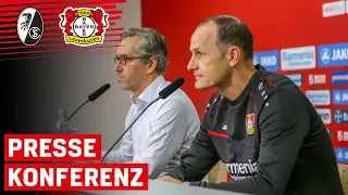 "Psycho-Trainer und Stress-Fußball" - Pressekonferenz vor SC Freiburg | Bundesliga