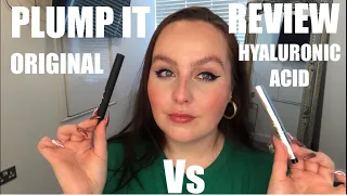 Plump IT Review. Comparing the two plump it lip plumper | plump it Hyaluronic￼ lip plumper review