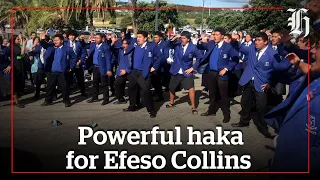 Powerful haka for Fa’anānā Efeso Collins | nzherald.co.nz