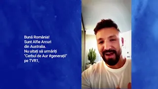 Alfie Arcuri vă invită la Cerbul de Aur #Generaţii, pe TVR1