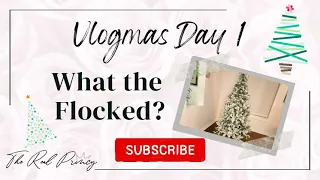OH CHRISTMAS TREE | WALMART HOLIDAY TIME 6.5' PRE-LIT FLOCKED TREE | How to Assemble | VLOGMAS DAY 1