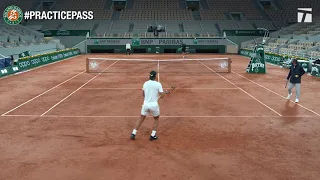 Rafael Nadal Full Practice at Roland Garros 2020 | Practice Pass