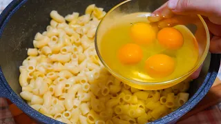 Just add eggs to pasta! Cheapest and best food ever! You must try this recipe.