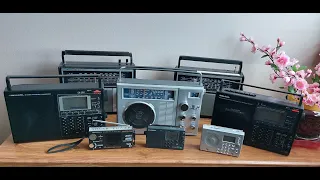 VERY RARE, HARD TO FIND SANGEAN ATS-202 MODEL + 7 Realistic,RadioShack,Sears,Grundig,Nippon radios