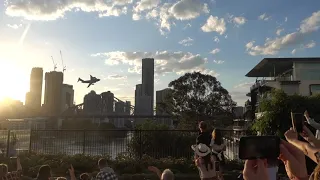 Airshow before Brisbane Riverfire 2021