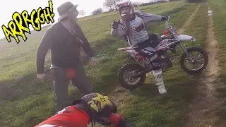 STUPID, CRAZY & ANGRY PEOPLE VS BIKERS 2020 - ANGRY MAN CHASES DIRT BIKERS [Ep.#848]