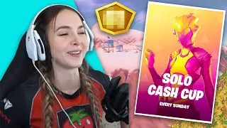 I PLAYED IN MY FIRST EVER FORTNITE  SOLO CASH CUP