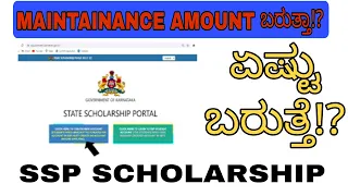 SSP SCHOLARSHIP UPDATE|MAINTAINANCE AMOUNT SANCTIONED|PAYMENT UNDER PROGRESS|students solution