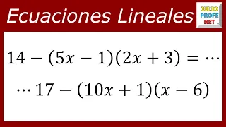 ECUACIONES LINEALES - Ejercicio 10