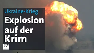 Ukraine-Krieg: Feuer auf Militärgelände auf der Krim | BR24