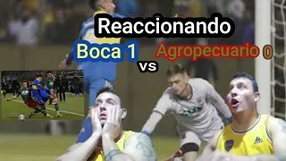 Reacción Boca vs Agropecuario