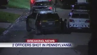 Two officers shot near Pittsburgh