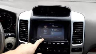 Toyota Land Cruiser 120 - GPS navigation install with touchscreen control