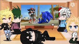 MHA/BNHA React to Team Sonic vs Shadow (Sonic boom)