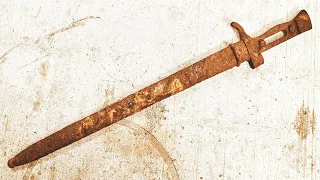 Restoration of a very old rusty French rebel bayonet
