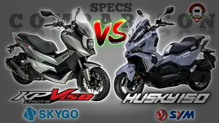 SKYGO KPV 150 vs SYM HUSKY 150 SPECS COMPARISON
