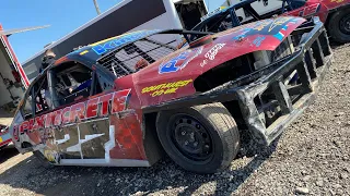 2L Saloon Stockcars Heat 1 Skegness Raceway 16/04/23.