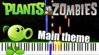 Plants vs Zombies - Main Theme (Main Menu) | Piano Tutorial