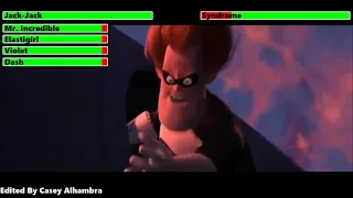 Jack-Jack vs. Syndrome with healthbars