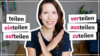 Verteilen, aufteilen, einteilen: was sind die Unterschiede? (Deutsch B2, C1, C2)