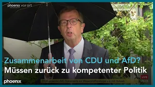 phoenix tagesgespräch mit Werner Henning zur Frage der Zusammenarbeit zwischen CDU & AfD am 26.07.23