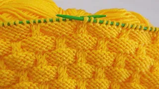 Yapımı kolay iki şiş örgü model anlatımı 💐crochet knitting
