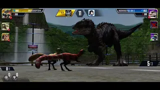 Teamwork with my flock creature and my Tyrannosaur Buck PvP battle JWTG