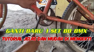 Cara Bongkar Pasang Bottom Bracket Sepeda BMX // Tutorial Perbaiki BB Oblak Atau Goyang