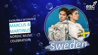 Marcus & Martinus - Unforgettable / Sweden Eurovision 2024 / Interview at Nordic Music Celebration