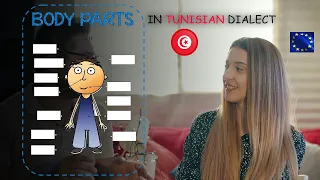 Learning Tunisian Dialect : Body parts  اعضاء الجسم باللهجة التونسية