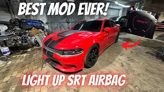 How To Install a Light Up SRT Wheel Airbag In Your 392, Scat Pack, R/T, Jeep, Durango STEP BY STEP!