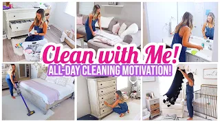 ENTIRE HOUSE CLEAN WITH ME ALL DAY!! 🧼🏡✨@BriannaK HOMEMAKING + CLEANING MOTIVATION