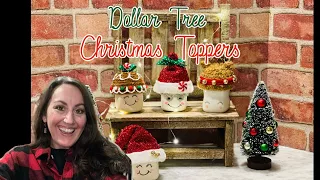 CHRISTMAS TOPPERS |  PLUS ✨BONUS✨     MRS. CLAUS MARSHMALLOW DIY 🤶🏻 | DOLLAR TREE DIY