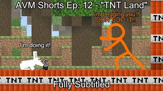 TNT Land - Animation vs. Minecraft Shorts Ep. 12 (Fully Subtitled)