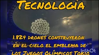 Tecnología: 1.824 drones construyeron en el cielo el emblema de los Juegos Olímpicos Tokio 2020