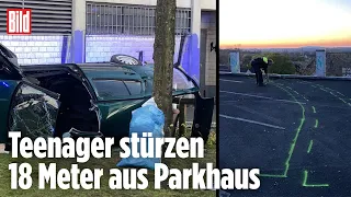 Horror-Unfall in Essen: Teenager fallen mit Auto aus Parkhaus – tot