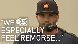 Jose Altuve apologizes for Astros sign-stealing scandal