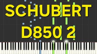 schubert~d850 2(rallentatissimo-slow)=piano facile easy tutorial