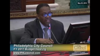 Philadelphia City Council Budget Hearing 5-25-2016 - Container Tax Bill