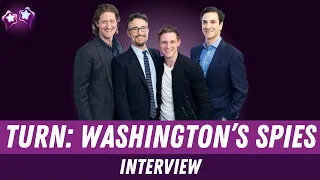 TURN: Washington's Spies Interview | Jamie Bell, Samuel Roukin, Alexander Rose & Barry Josephson