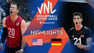 🇺🇸 USA vs. 🇩🇪 GER - Highlights Week 3 | Men's VNL 2022